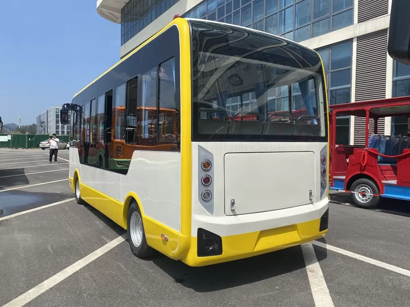 Spot cheap electric buses, 19-seat yellow buses - China second-hand car wholesalers