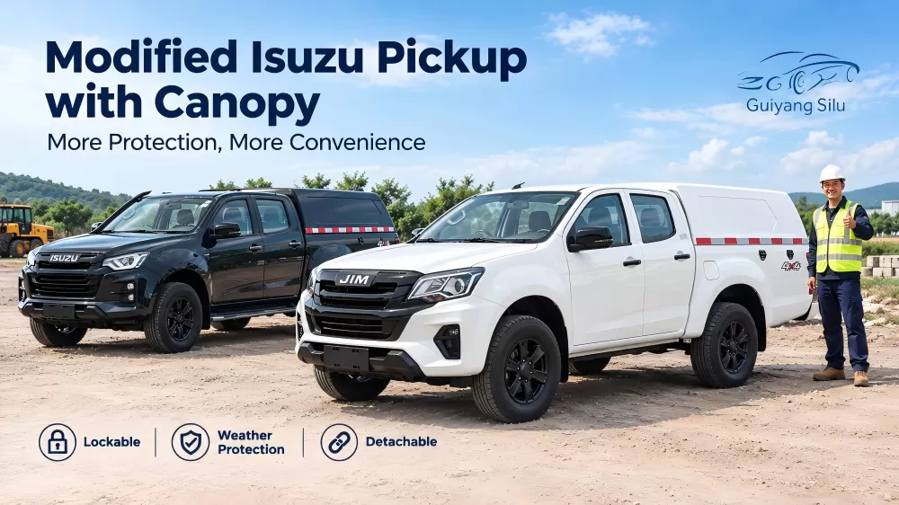 Modified Isuzu Pickup with Canopy: More Protection, More Convenience