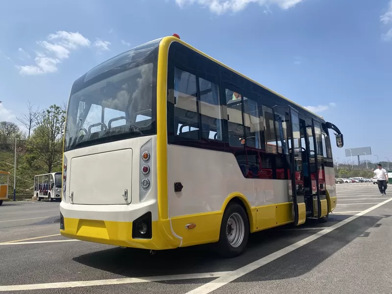 Spot cheap electric buses, 19-seat yellow buses - China second-hand car wholesalers